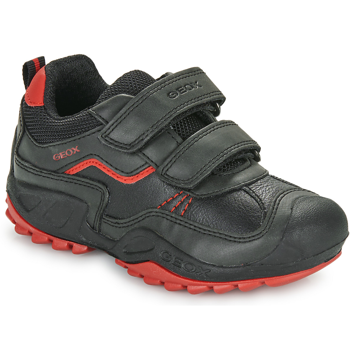 Pantofi Băieți Pantofi sport Casual Geox J N.SAVAGE B. A Negru / Roșu