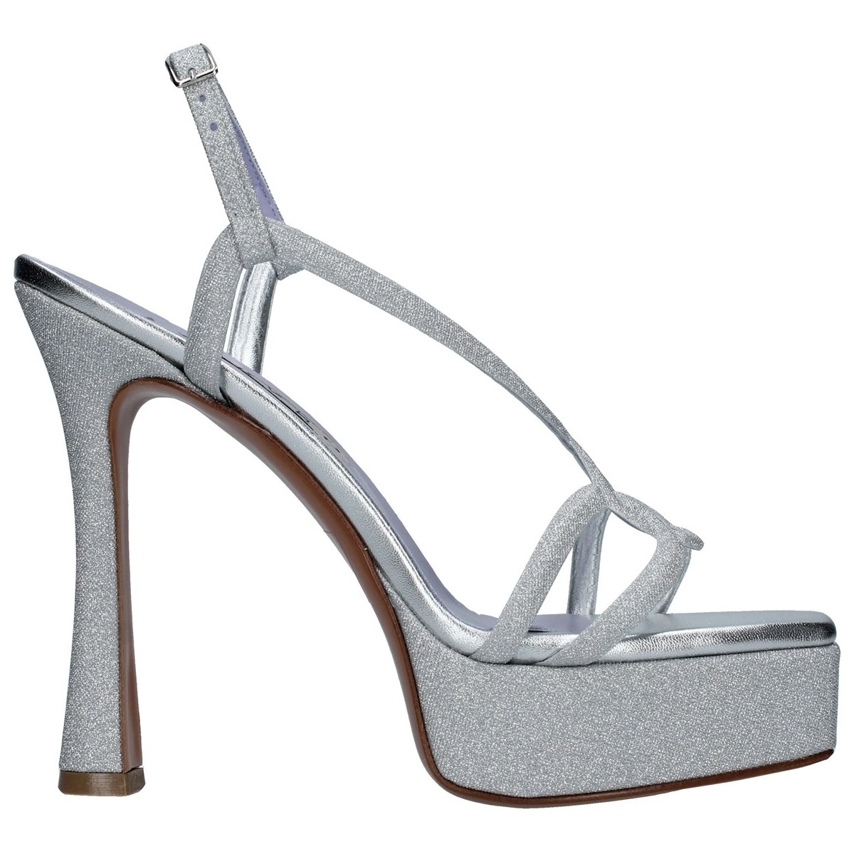 Pantofi Femei Sandale Albano 3228 Argintiu