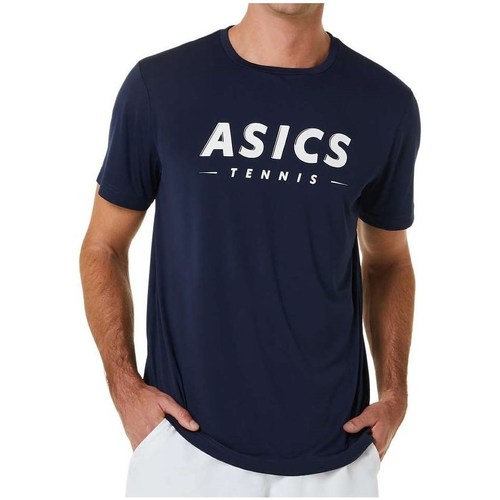 Îmbracaminte Bărbați Tricouri mânecă scurtă Asics Court Tennis Graphic Albastru