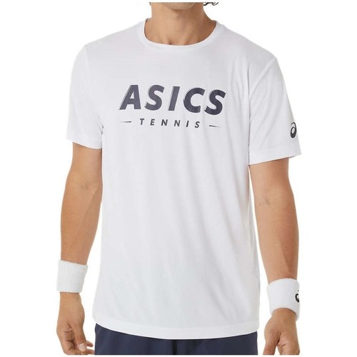 Îmbracaminte Bărbați Tricouri mânecă scurtă Asics Court Tennis Graphic Alb