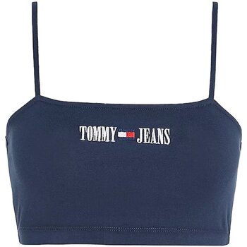 Îmbracaminte Femei Maiouri și Tricouri fără mânecă Tommy Jeans DW0DW15458 albastru