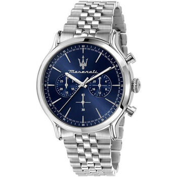 Ceasuri & Bijuterii Bărbați Ceasuri Analogice Maserati R8873618024, Quartz, 42mm, 10ATM Argintiu