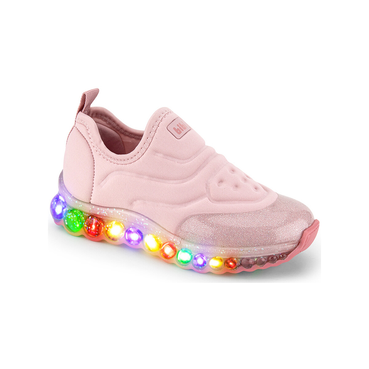 Pantofi Fete Sneakers Bibi Shoes Pantofi Sport LED Bibi Roller Celebration Light Pink roz