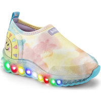 Pantofi Fete Sneakers Bibi Shoes Pantofi Sport LED Bibi Roller Celebration Watercolour Roz