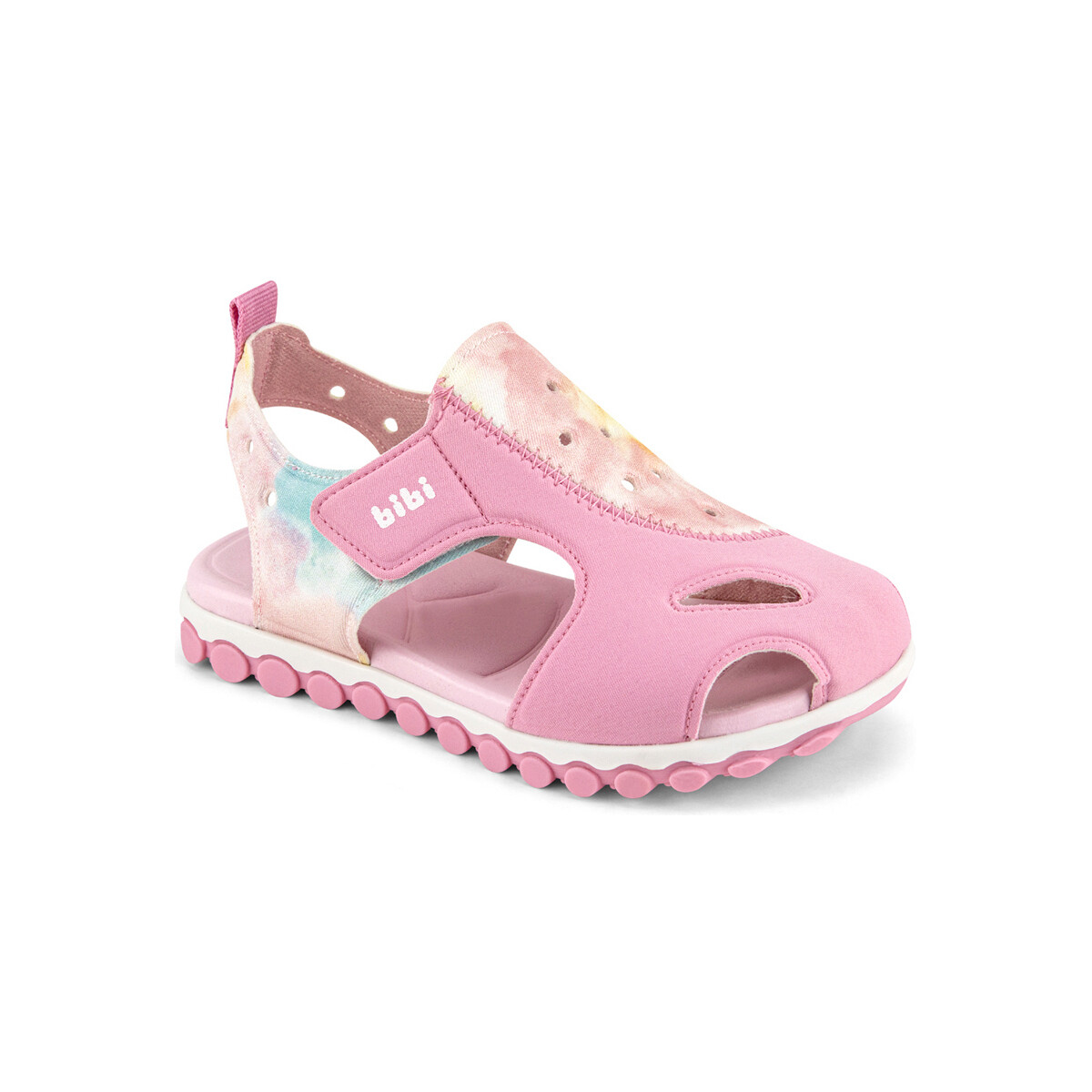Pantofi Fete Sandale Bibi Shoes Sandale Fete Bibi Summer Roller Sport Watercolour roz