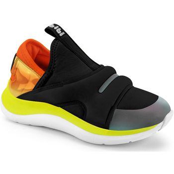 Pantofi Fete Sneakers Bibi Shoes Pantofi Sport Unisex Bibi Faster Black/Orange Negru
