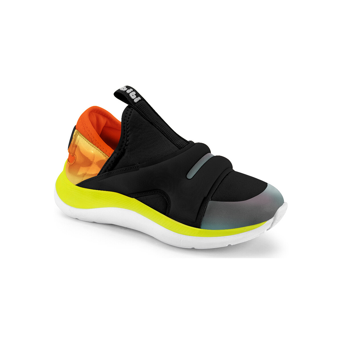 Pantofi Fete Sneakers Bibi Shoes Pantofi Sport Unisex Bibi Faster Black/Orange Negru