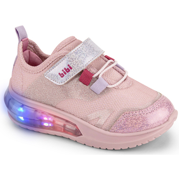 Pantofi Fete Sneakers Bibi Shoes Pantofi Fete Bibi Space Wave 3.0 Pink Glitter Roz