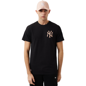 Îmbracaminte Bărbați Tricouri mânecă scurtă New-Era MLB New York Yankees Tee Negru