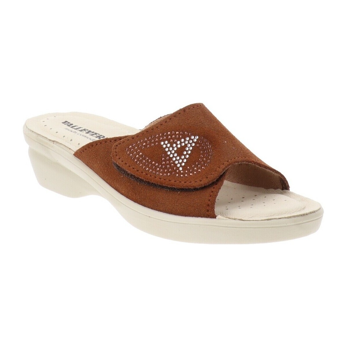Pantofi Femei Papuci de vară Valleverde VV-25304 Bej