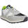 Pantofi Bărbați Sneakers Blauer Nash 01 Velours Toile Homme Blanc Gris Alb