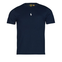 Îmbracaminte Bărbați Tricouri mânecă scurtă Polo Ralph Lauren T-SHIRT AJUSTE EN COTON LOGO CENTRAL Albastru / Aviator / Navy