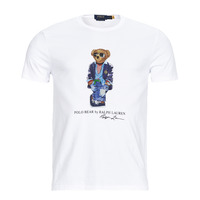 Îmbracaminte Bărbați Tricouri mânecă scurtă Polo Ralph Lauren T-SHIRT AJUSTE EN COTON REGATTA BEAR Alb / White / Regatta / Bear