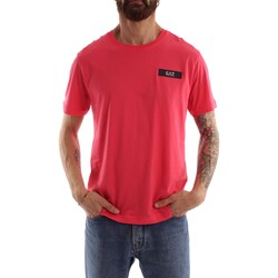 Îmbracaminte Bărbați Tricouri mânecă scurtă Emporio Armani EA7 3RPT29 roz