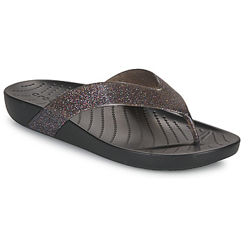 Pantofi Femei  Flip-Flops Crocs Crocs Splash Glitter Flip Negru
