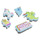 Accesorii Accesorii pantofi Crocs JIBBITZ FEELING MAGICAL 5 PACK Multicolor