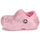 Pantofi Fete Saboti Crocs Classic Lined Glitter Clog T Roz