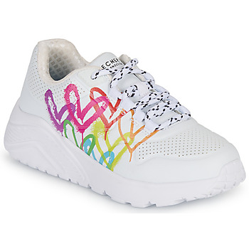 Pantofi Fete Pantofi sport Casual Skechers UNO LITE Alb / Multicolor