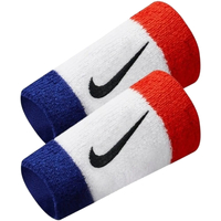 Accesorii Accesorii sport Nike Swoosh Double Wide Wristbands Alb