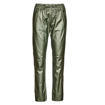 Îmbracaminte Femei Pantaloni fluizi și Pantaloni harem Oakwood GIFT METAL Verde /  metalizat