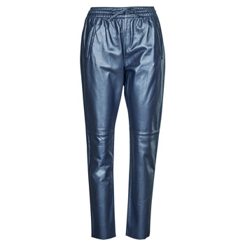 Îmbracaminte Femei Pantaloni fluizi și Pantaloni harem Oakwood GIFT METAL Albastru /  metalizat