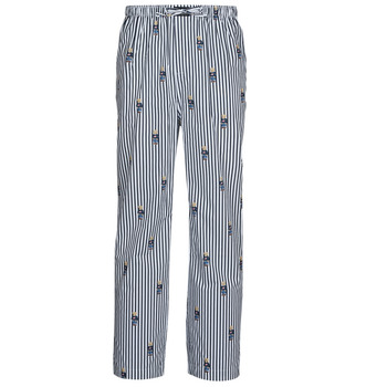 Îmbracaminte Bărbați Pijamale și Cămăsi de noapte Polo Ralph Lauren PJ PANT SLEEP BOTTOM Albastru / Alb