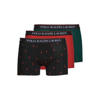 Lenjerie intimă Bărbați Boxeri Polo Ralph Lauren CLSSIC TRUNK 3 PACK Negru / Roșu / Verde