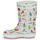 Pantofi Copii Cizme de cauciuc Aigle LOLLY POP FUR PRINT Alb / Multicolor