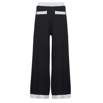 Îmbracaminte Femei Pantaloni fluizi și Pantaloni harem Karl Lagerfeld CLASSIC KNIT PANTS Negru / Alb