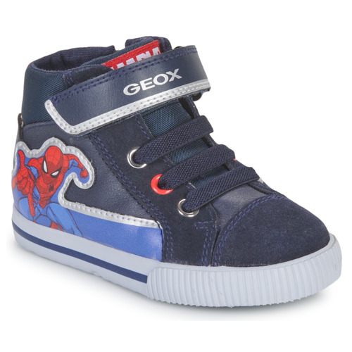 Pantofi Băieți Pantofi sport stil gheata Geox B KILWI BOY D Albastru / Roșu