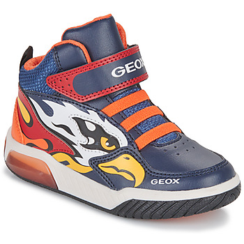 Pantofi Băieți Pantofi sport stil gheata Geox J INEK BOY B Albastru / Portocaliu