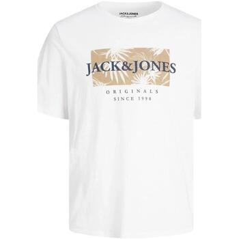 Îmbracaminte Bărbați Tricouri mânecă scurtă Jack & Jones  Alb