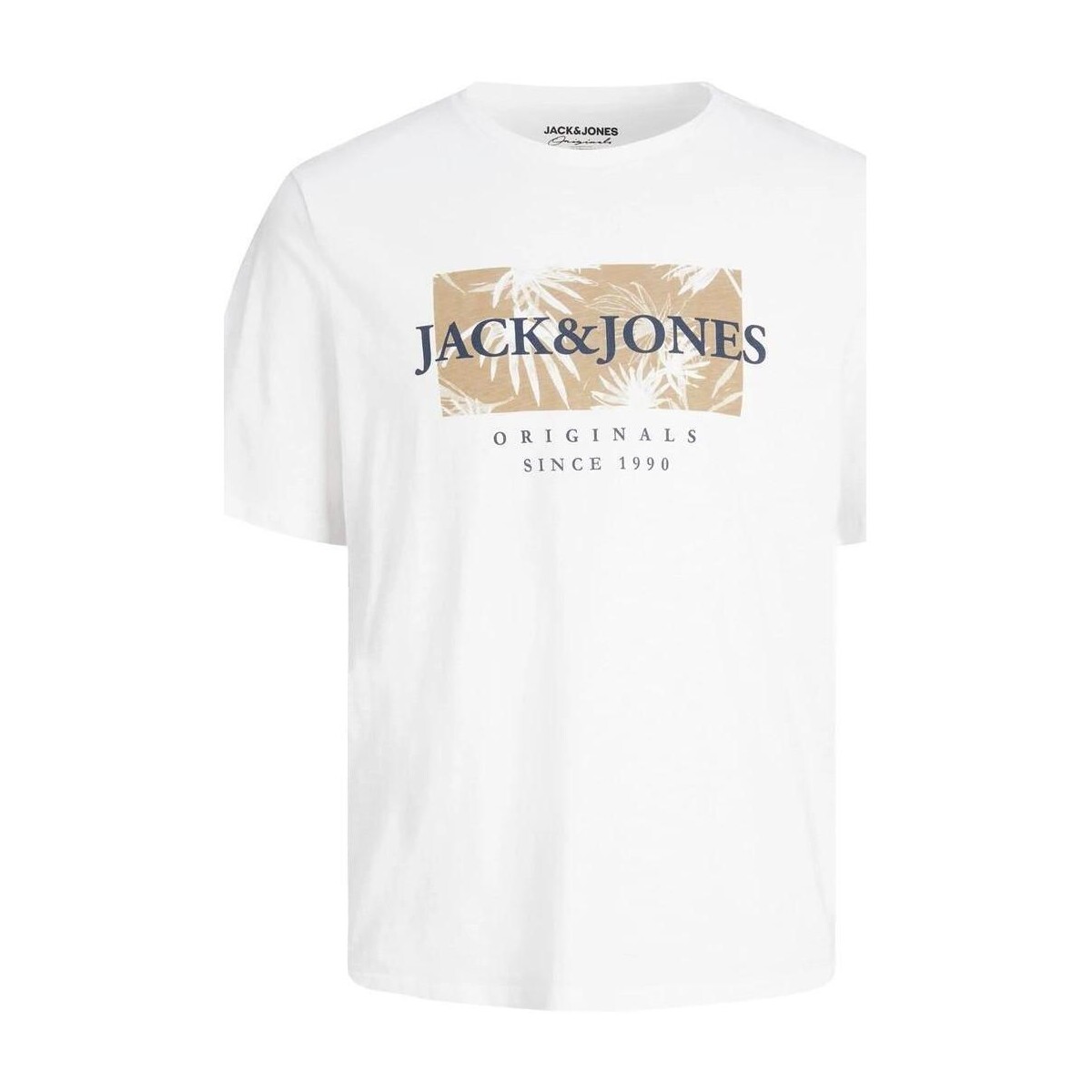 Îmbracaminte Bărbați Tricouri mânecă scurtă Jack & Jones  Alb