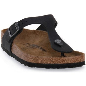 Pantofi Femei  Flip-Flops Birkenstock GIZEH BLACK OILED CALZ N Negru