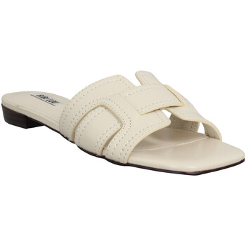 Pantofi Femei Papuci de vară Bibi Lou 759 Cuir Femme Off White Alb