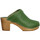 Pantofi Femei Papuci de vară Hoof Eglantine Cuir Femme Vert verde