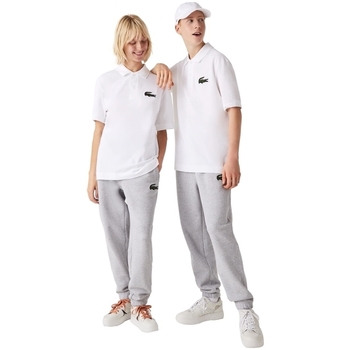 Lacoste Unisex Loose Fit Polo - Blanc Alb