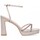 Pantofi Femei Sandale Etika 67215 Argintiu