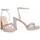 Pantofi Femei Sandale Etika 67215 Argintiu