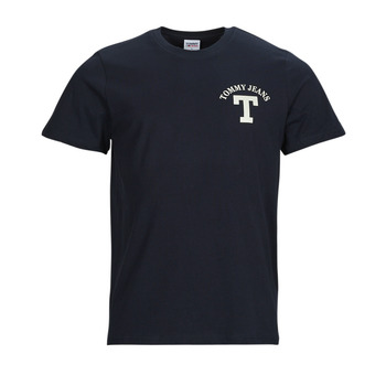 Îmbracaminte Bărbați Tricouri mânecă scurtă Tommy Jeans TJM REG CURVED LETTERMAN TEE Albastru