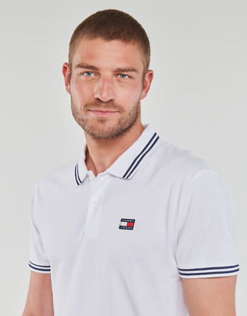 Tommy Jeans TJM CLSC TIPPING DETAIL POLO Alb