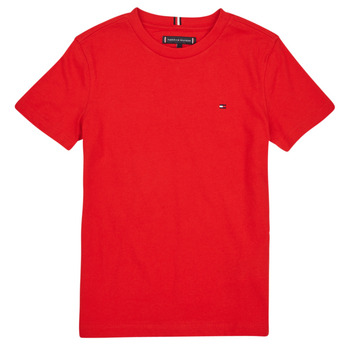 Îmbracaminte Băieți Tricouri mânecă scurtă Tommy Hilfiger ESSENTIAL COTTON TEE S/S Roșu