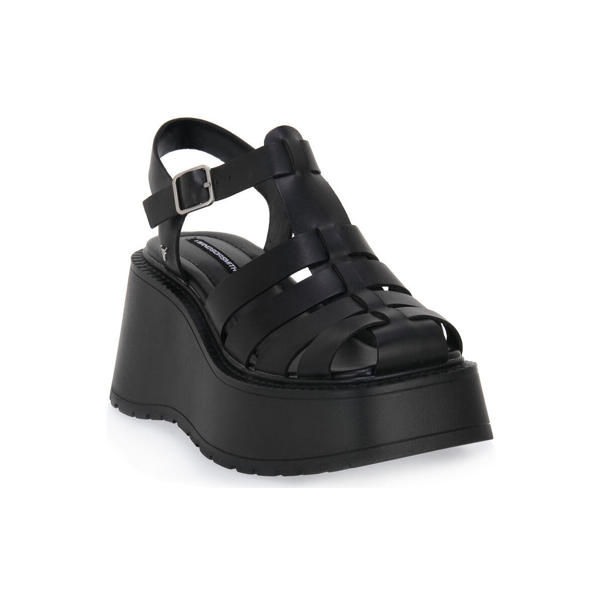 Pantofi Femei Sandale Windsor Smith CRUSH BLACK LEATHER Negru