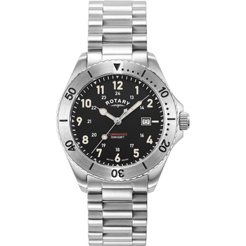 Ceasuri & Bijuterii Bărbați Ceasuri Analogice Rotary GB05475/19, Quartz, 40mm, 10ATM Argintiu