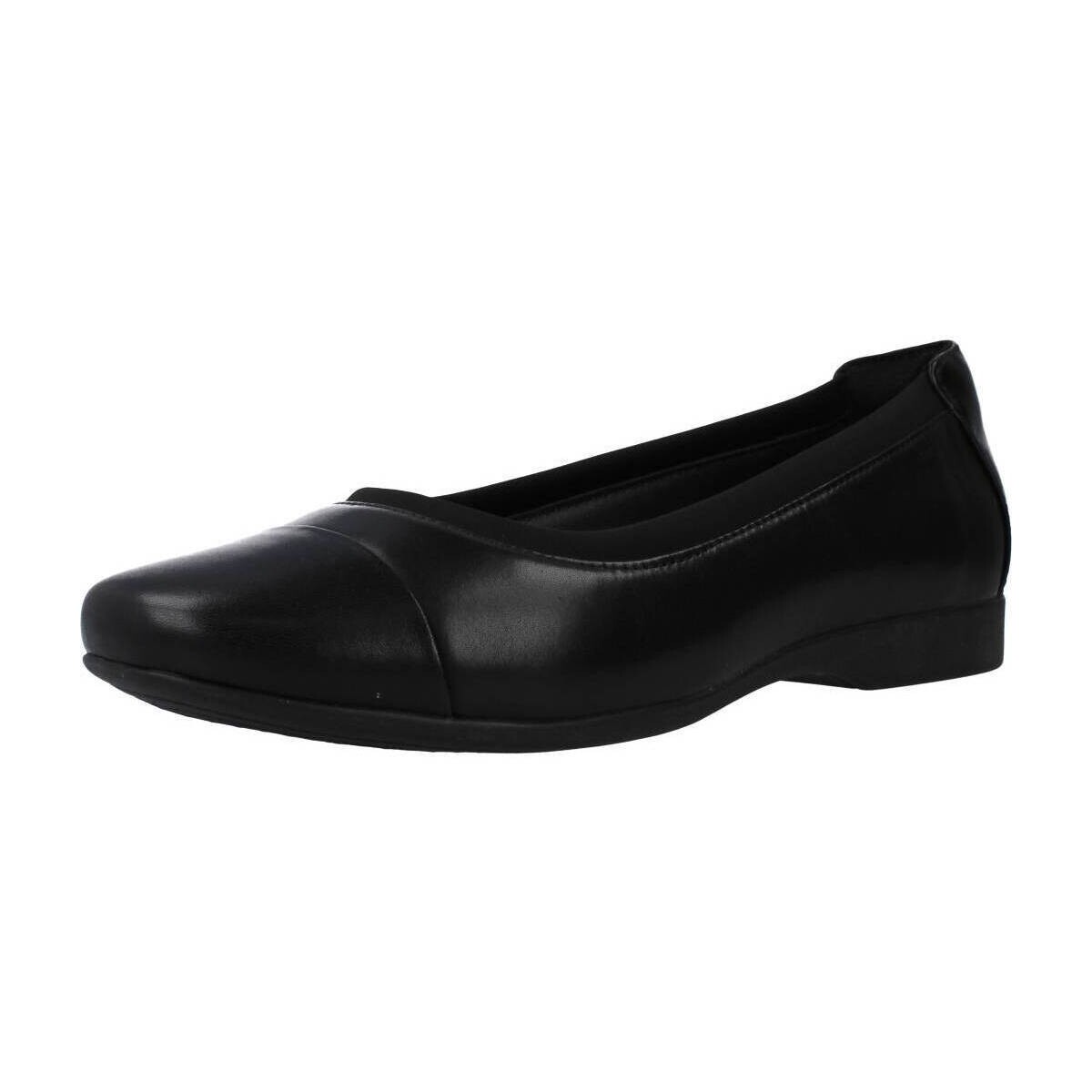 Pantofi Femei Balerin și Balerini cu curea Clarks UN DARCEY CAP2 Negru