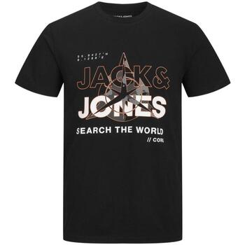 Îmbracaminte Băieți Tricouri mânecă scurtă Jack & Jones  Negru