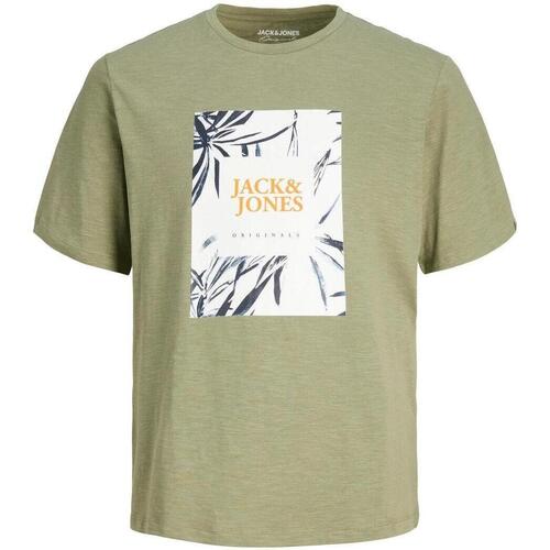 Îmbracaminte Bărbați Tricouri mânecă scurtă Jack & Jones  verde