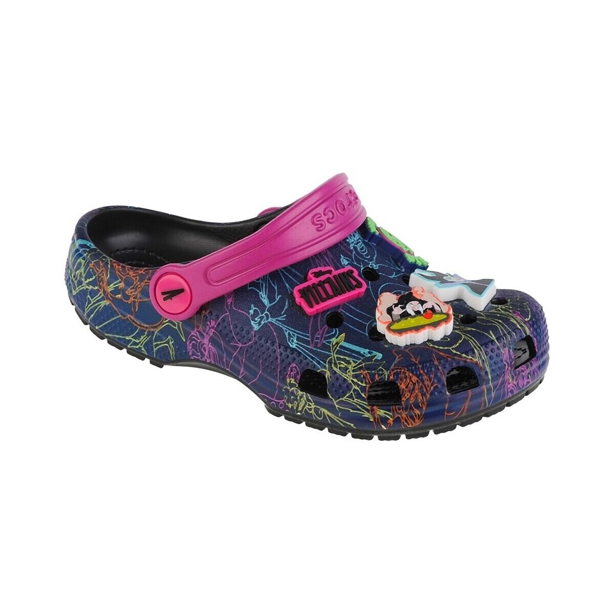Pantofi Copii Pantofi Oxford
 Crocs Disney Villains Classic Kids Clog Negre, Roz