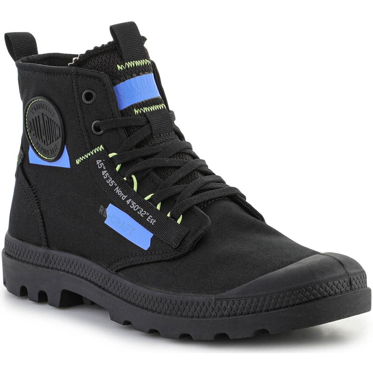 Pantofi Pantofi sport stil gheata Palladium Pampa HI Re-Craft Black/Blue 77220-005-M Negru