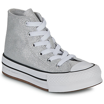 Pantofi Fete Pantofi sport stil gheata Converse CHUCK TAYLOR ALL STAR EVA LIFT PLATFORM PRISM GLITTER Argintiu